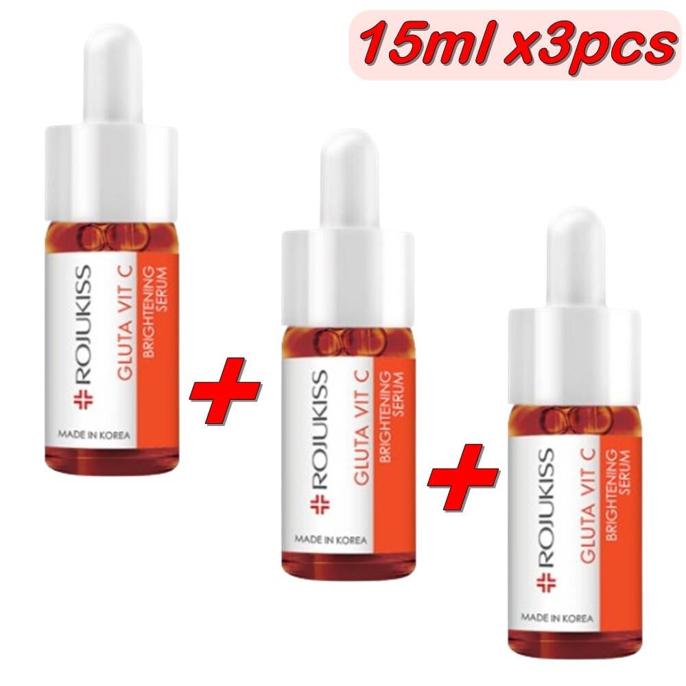 3x ROJUKISS - Gluta Vit C Brightening Serum, dull skin, reduces
