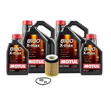 12L Motul 8100 X-MAX 0W40 WIX Filter Motor Oil Change Kit API SN