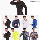 ARMEDES Mens Skin Tight Compression Baselayer Activewear Long Sleeve Shirt R151