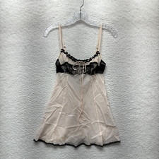 Vestido Babydoll Y2K Vintage Victoria's Secret Sin Mangas XS Pequeño Coqueta Lolita