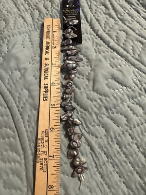 Blue Moon Beads Signature Strands Freshwater Pearls 7  Long Natural Blue