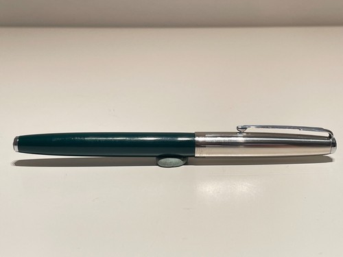 VINTAGE RARE USED CHINA GREEN FOUNTAIN PEN "KIN SIN" 615 WITH IRIDIUM TIPPED NIB - Picture 4 of 13