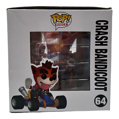 Funko Pop! Rides CTR Team Racing 64 Crash Bandicoot Vinyl Toy