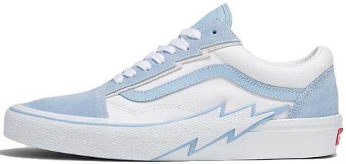Vans Old Skool Bolt | Cyan Sky Blue Black Bolt Lightning  display picture 1