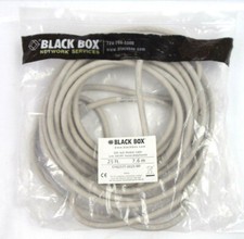 Black Box DB9 Null Modem Cable EMI/RFI Hoods Male/Female 25ft EYN257T-0025-MF
