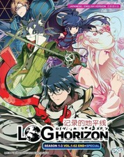 DVD ENGLISH DUBBED Log Horizon Season 1-3 VOL.1- 62 End  Special All Region