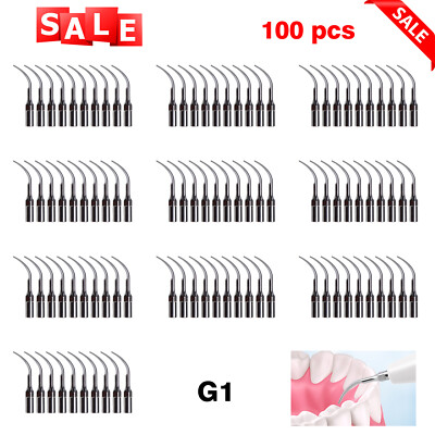 1-100pcs Dental Ultrasonic Piezo Scaler Tips G1 fit Woodpecker EMS Handpieces