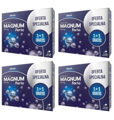 (Einheit/0,10 ) 4 x Zdrovit Magnum Forte 4 x 60 Kapseln Nahrungsergänzung D/S