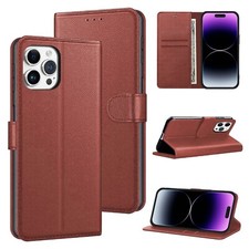 Case For iPhone 16 Pro Max Plus 15 14 13 12 11 XR 8 7 Leather Flip Wallet Cover