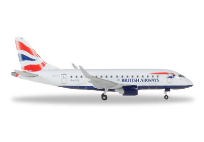 British Airways Cityflyer Embraer E170 - G-LCYG - 1:500 - Herpa (531092)