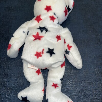 Ty Beanie Babies Glory the Bear Plush Toy Birthday July 4th 1997