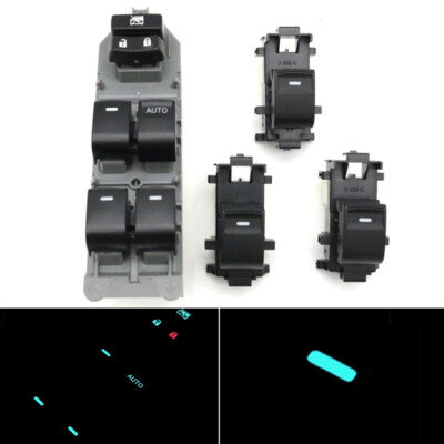 4pcs RHD Blue Light Window Control Switch For Toyota RAV4 Camry Corolla Yaris