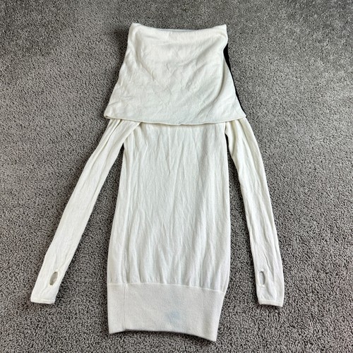 Ralph Lauren RLX Sweater Womens S Cream White Cashmere Cowl Neck Pullover READ - Picture 3 of 11