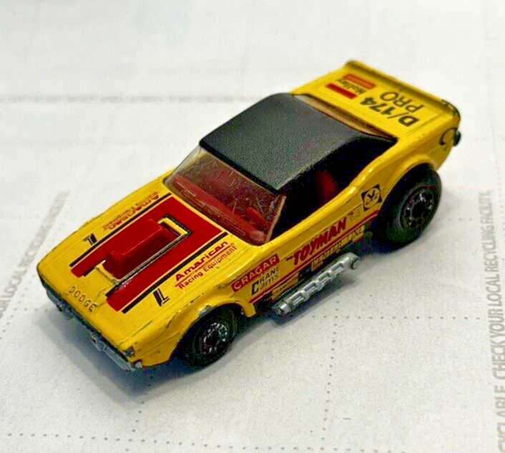 Vintage Matchbox Superfast 1986 Yellow Toyman Dodge Challenger Hot