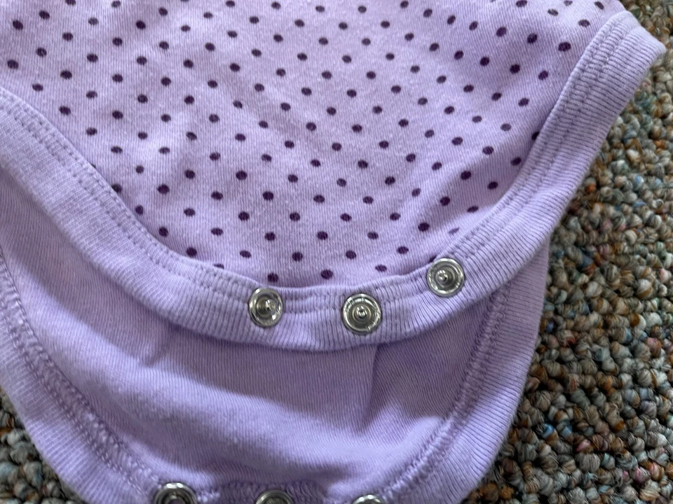 Маленькие чудеса девочек фиолетовый пятнистый боди новорожденного - Изображение 3 из 3