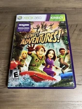 XBOX 360 KINECT ADVENTURES! Game 2010 Rated E Complete w/Sensor Calibration Card