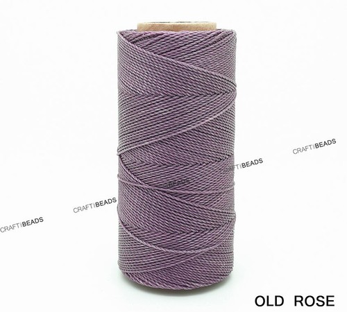 0.5MM Waxed Polyester Linhasita Cord Macrame Bracelet Thread String 368yds Spool - Picture 39 of 83