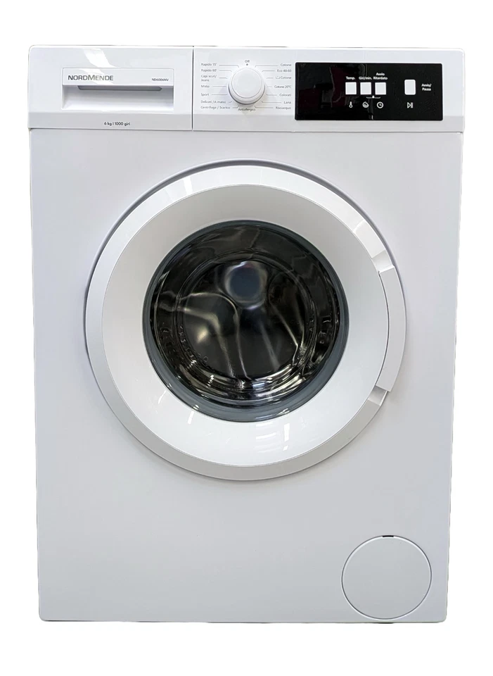 Lavatrice 7 Kg Slim Stretta 51 cm Nordmende 1000 Giri Programma Rapido OFFERTA - Immagine 3 di 4