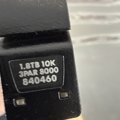 840460-001 STHB1800S5xeN010   K2P94B   K2P94A HPE 3PAR 8000   1.8TB SAS HDD