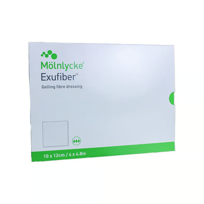 Molnlycke Exufiber Gelling Fibre Dressing, 10x12cm - 10/Box - 709902