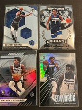 2020-21 Panini Anthony Edwards RC Mixed 4x Card Lot Timberwolves Rookie