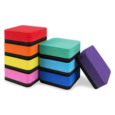 8 Pack Magnetic Dry Erase Erasers, Colorful Whiteboard Erasers, Mini White Bo...