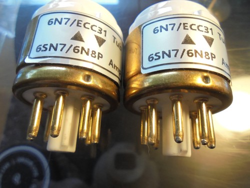 BRIMAR 6N7GT/G ECC31 GREY GLASS OLD STOCK TESTED BRITISH VINTAGE VALVES TUBES - Picture 7 of 9