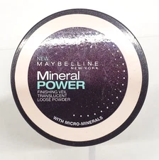 NEW Maybelline Mineral Power Loose Powder Foundation-TRANSLUCENT .28 Oz.