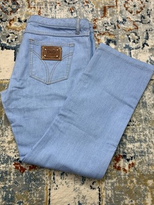 Women's D&G Dolce and Gabbana Denim Jeans SIZE 30 Light Jeans Tight Blue $ 320 $