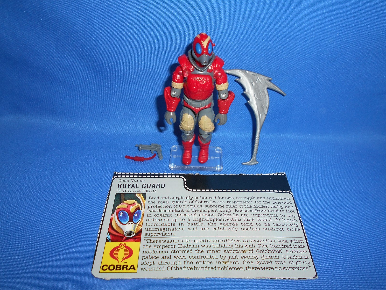 1987 Gi Joe Arah Royal Guard Lot Antennagun 100% Complete 1 Dot To Mint Amazing