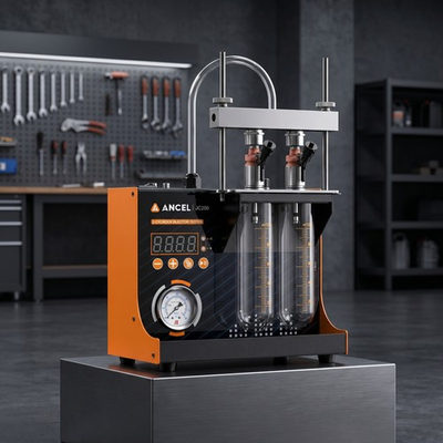 #ad Fuel Injection System Cleaning Tester Fuel Injector Cleaner Machine 2 Cylinder $129.99