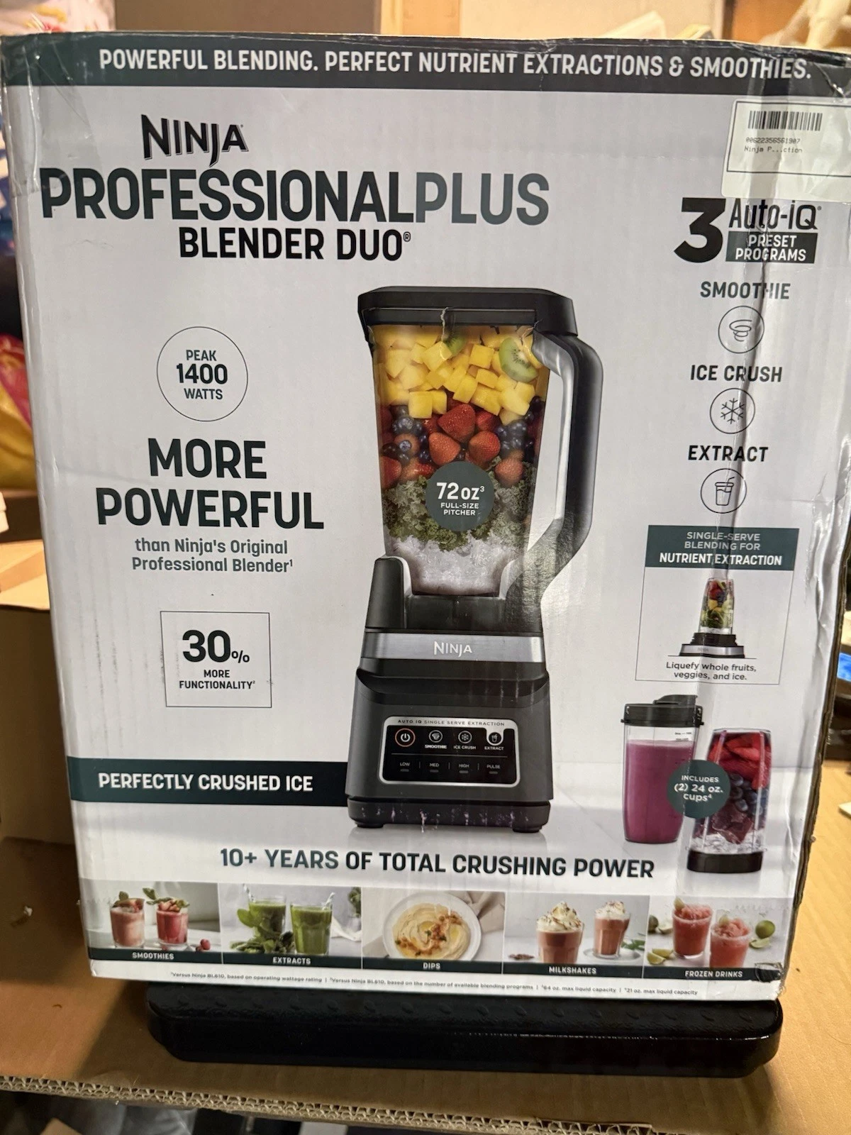 Ninja Professional Plus Blender DUO with Auto-iQ Nutrient Extraction