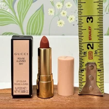 Gucci Rouge A Levres Mat Lipstick 505 Janet Rust Mini Sample 1g .035oz NEW NIB
