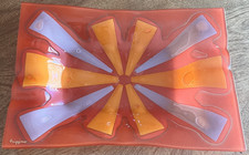 Vintage Higgins Fused Glass Mandarin Tray Mid Century Modern 10" x 7" MCM 1950's
