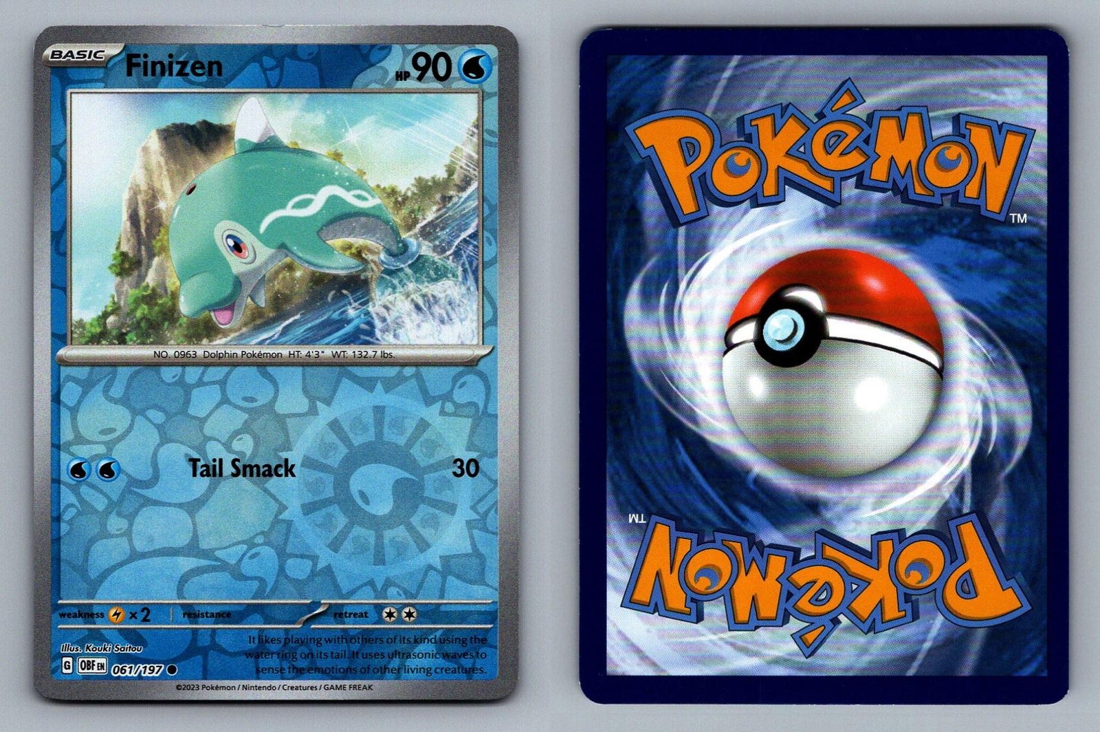 Finizen #061/197 Reverse Holo Obsidian Flames Pokemon Card - LP