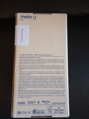 New Motorola moto g 5g 2024 unlocked - Picture 2 of 3