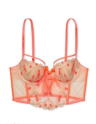 Victoria's Secret Dream Angels Lightly-Lined Heart Embroidery Bra  