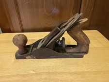 Vintage Original Woodworking Hand Plane with Wooden Handle and Wooden Knob