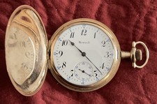 1909 E. Howard Co Series 7 1908 Pocket Watch Hunter 12s 17j GF Case Runs