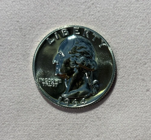 1964 (P) Washington Quarter Gem Proof 90% Silver