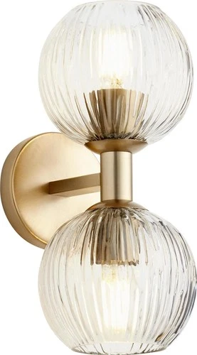 Luxurious Helios Brass Wall Mount Mid-Century Light - Picture 1 of 2