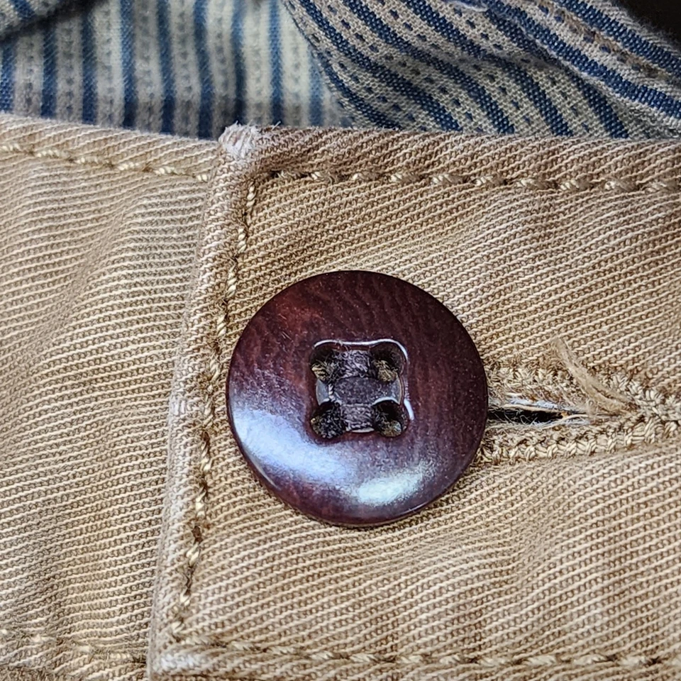 Vintage Dockers Pants Mens 38 X 32 Brown Cotton Straight Leg Preppy Casual - Image 2 of 4