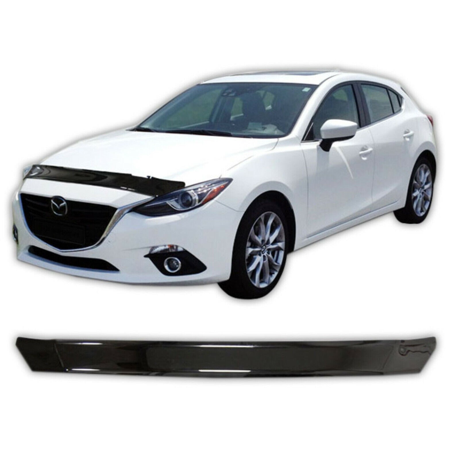 Bra de capot Mazda 3 évite les éclats de peinture sur autoroute