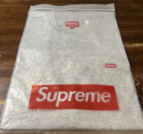 SUPREME PETITE BOITE S/S TEE SHIRT GRIS BRUYÈRE TAILLE GRAND FW21 SEMAINE 1 (AUTHENTIQUE) (NEUF)