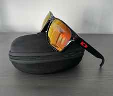 Oakley Holbrook XL OO9417-0459 Black Plastic Frame Red Mirrored Lens 137mm