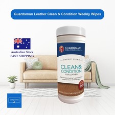 Toallitas semanales Guardsman de cuero limpio y estado - Restaurar cuero y vinilo