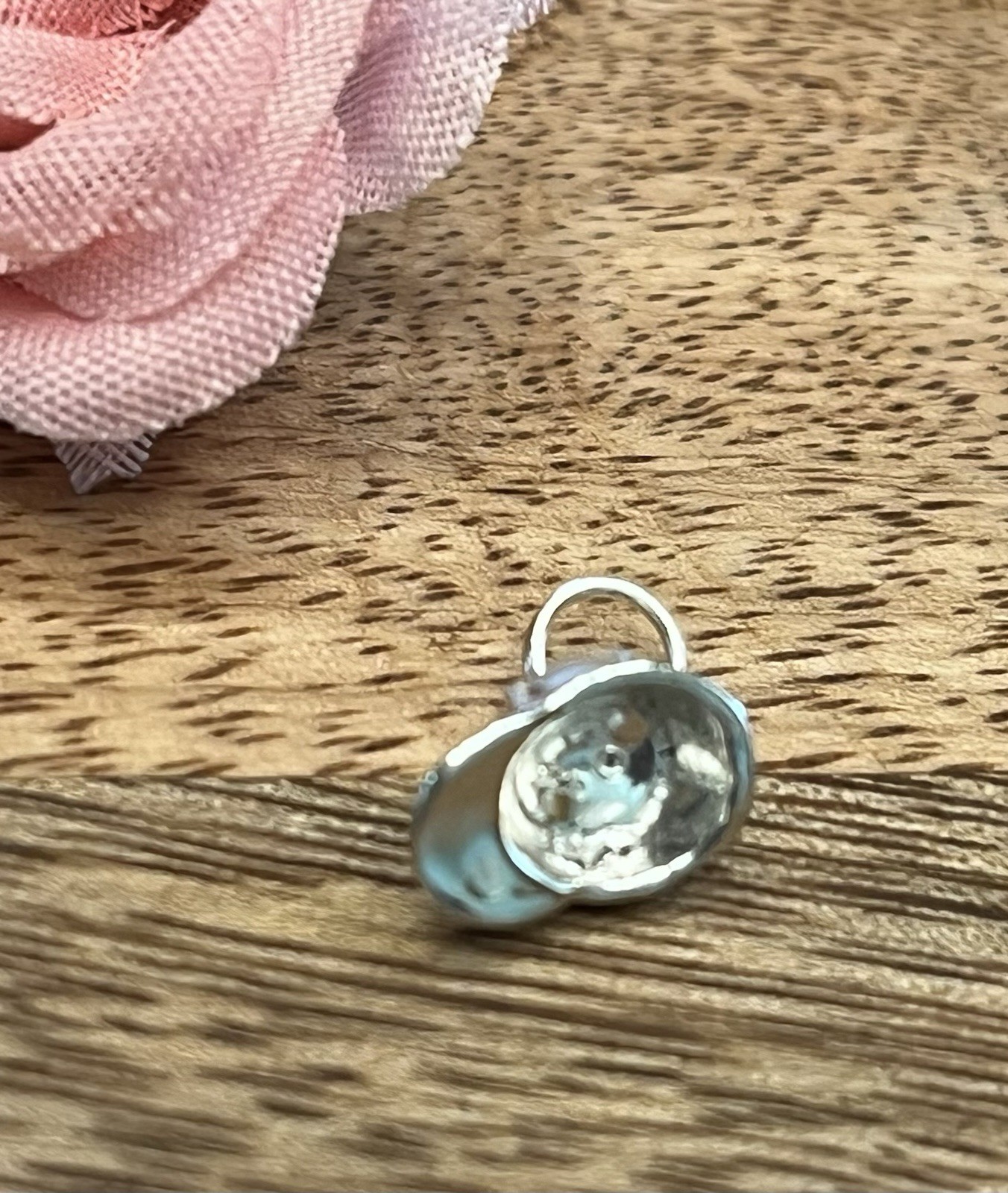 Tiny Baseball Hat Charm Sterling - image 6
