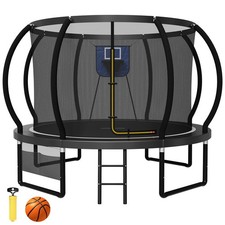 305cm Outdoor Trampoline Fuer Kinder Gartentrampolin  mit Basketballkorb