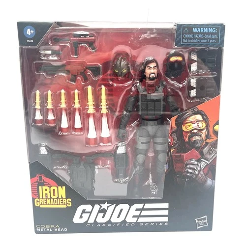 Hasbro G.IJoe Classified Series Iron Grenadiers Metal-Head Boxed 6 Inch