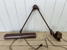 Vtg Dazor Type Industrial Adjustable Floating Drafting Arm Lamp Light Mcm Tanker